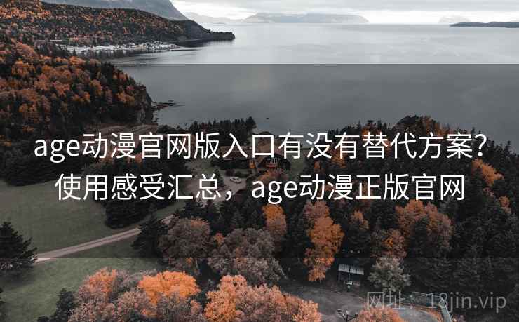 age动漫官网版入口有没有替代方案？使用感受汇总，age动漫正版官网