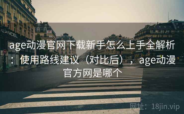 age动漫官网下载新手怎么上手全解析：使用路线建议（对比后），age动漫官方网是哪个