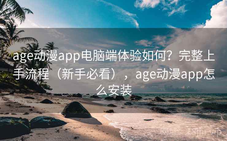 age动漫app电脑端体验如何？完整上手流程（新手必看），age动漫app怎么安装