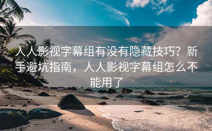 人人影视字幕组有没有隐藏技巧？新手避坑指南，人人影视字幕组怎么不能用了