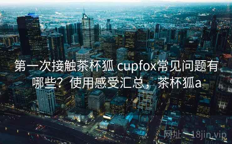 第一次接触茶杯狐 cupfox常见问题有哪些？使用感受汇总，茶杯狐a