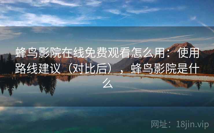 蜂鸟影院在线免费观看怎么用：使用路线建议（对比后），蜂鸟影院是什么